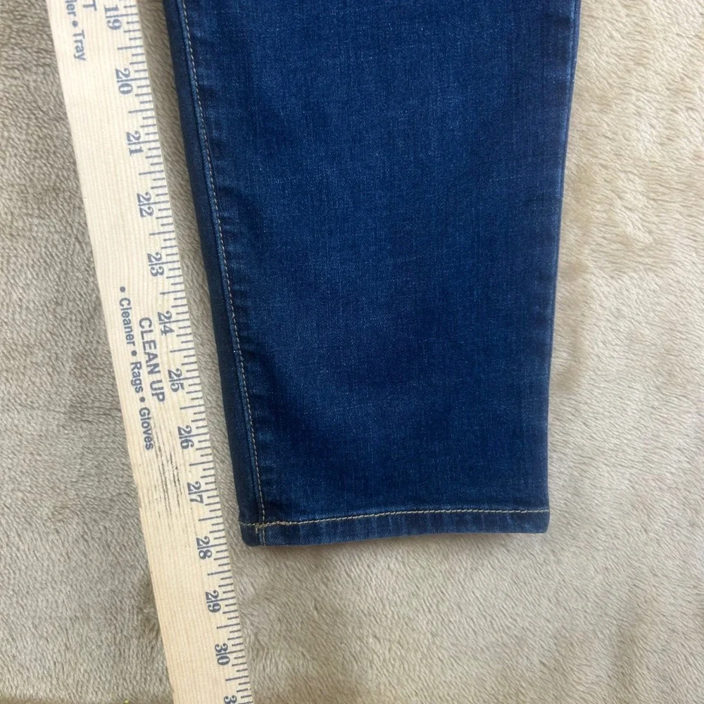 Seven7 Women‎ Skinny Jeans Dark Wash High Rise Blue Denim Size 16 Stretch
